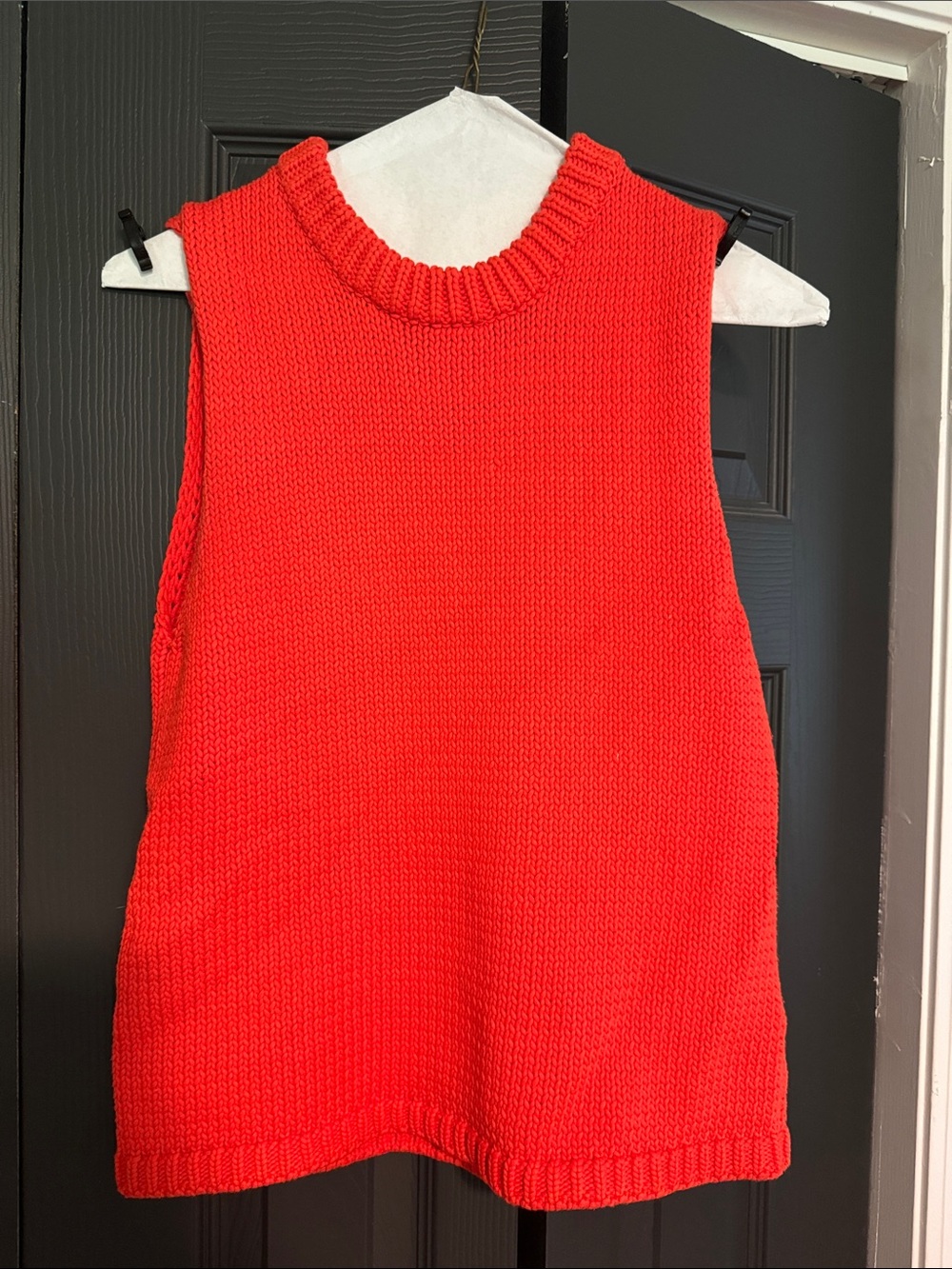 Zara Red Sleeveless Knit Tank